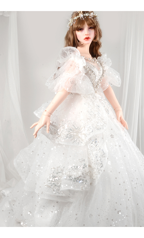 Trinity F Doll Size - Starlace Grace Dress (White) - LE5
