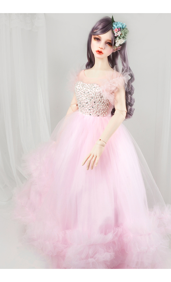 Trinity F Doll Size - Fawn Amaryllis Dress (Pink) - LE5