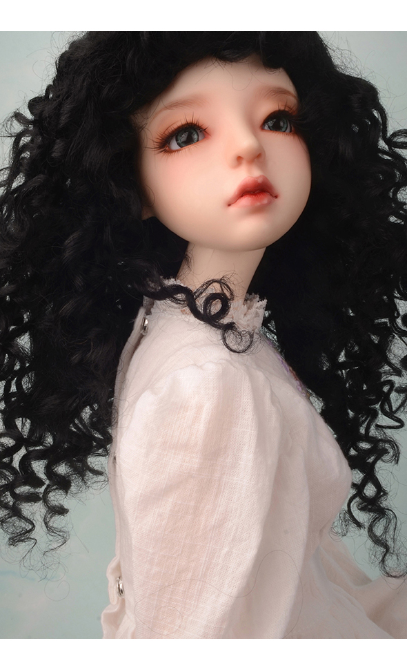 (8-9)Vellucia Mohair Wig - Black