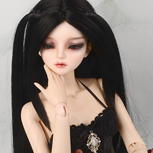 (8-9) Cherisia Long Wig - Black