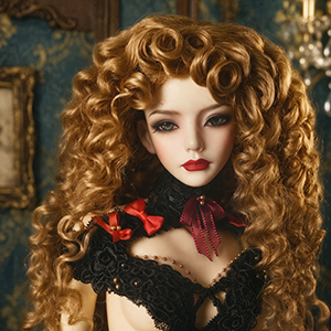(8-9)Rosabel SM Mohair Curl Wig (Amber Brown)