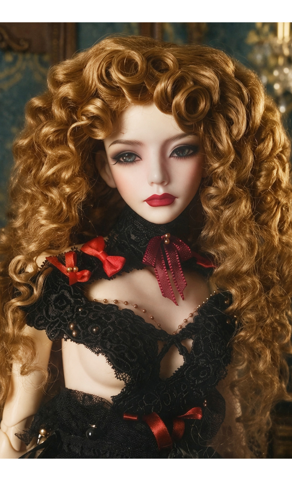 (8-9)Rosabel SM Mohair Curl Wig (Amber Brown)