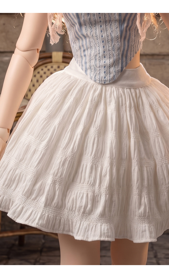 Trinity F Doll Size - Magnolia Skirt (White) - LE 7