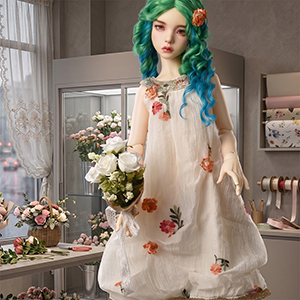 Trinity F Doll Size - Flora Poem Dress (Ivory)