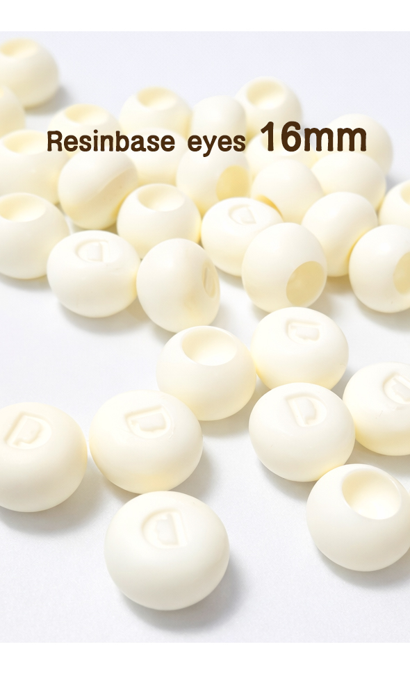 Damage Sale) Resinbase eyes 16mm (Sclera White)