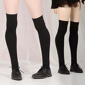 Trinity Doll F - Solid Knee Socks (Black) ZZ1