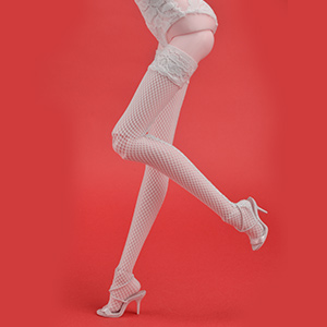 16inch Fashion Doll Size - UM Net Stockings (White)ZZ1