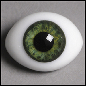 12mm Classic Flat Back Oval Glass Eyes (CD03) ZZ1