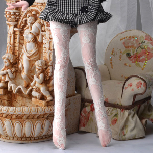 (Pre-order) MSD - Lace Band Stocking (White) ZZ1