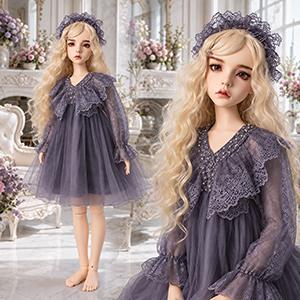 Trinity F Doll Size - Lumiere Lace Dress (Violet) ZZ1