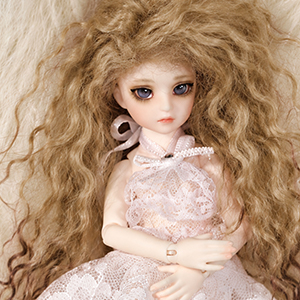 Banji size - Long Wool Wig (L brown)