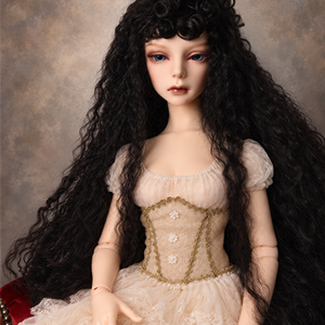 (Pre-order) (13-14) Antique Romance Long Curl Wig - Black zz1